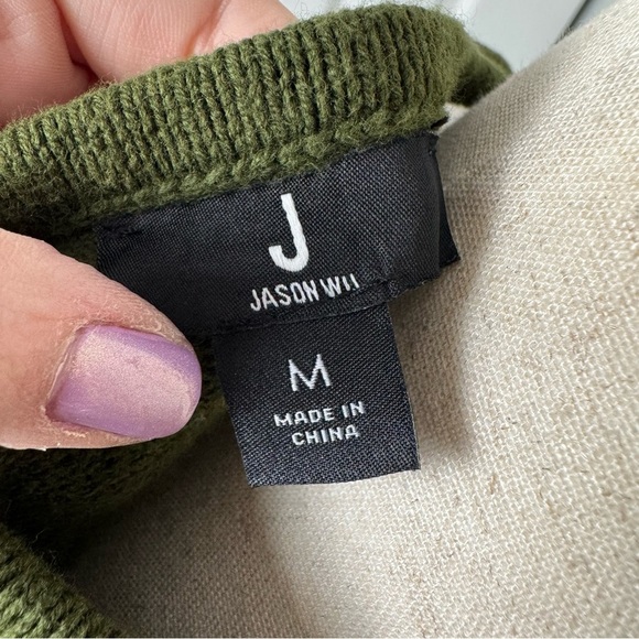 Jason Wu Olive Green Sleeveless Fringe Knit Top - Picture 5 of 6